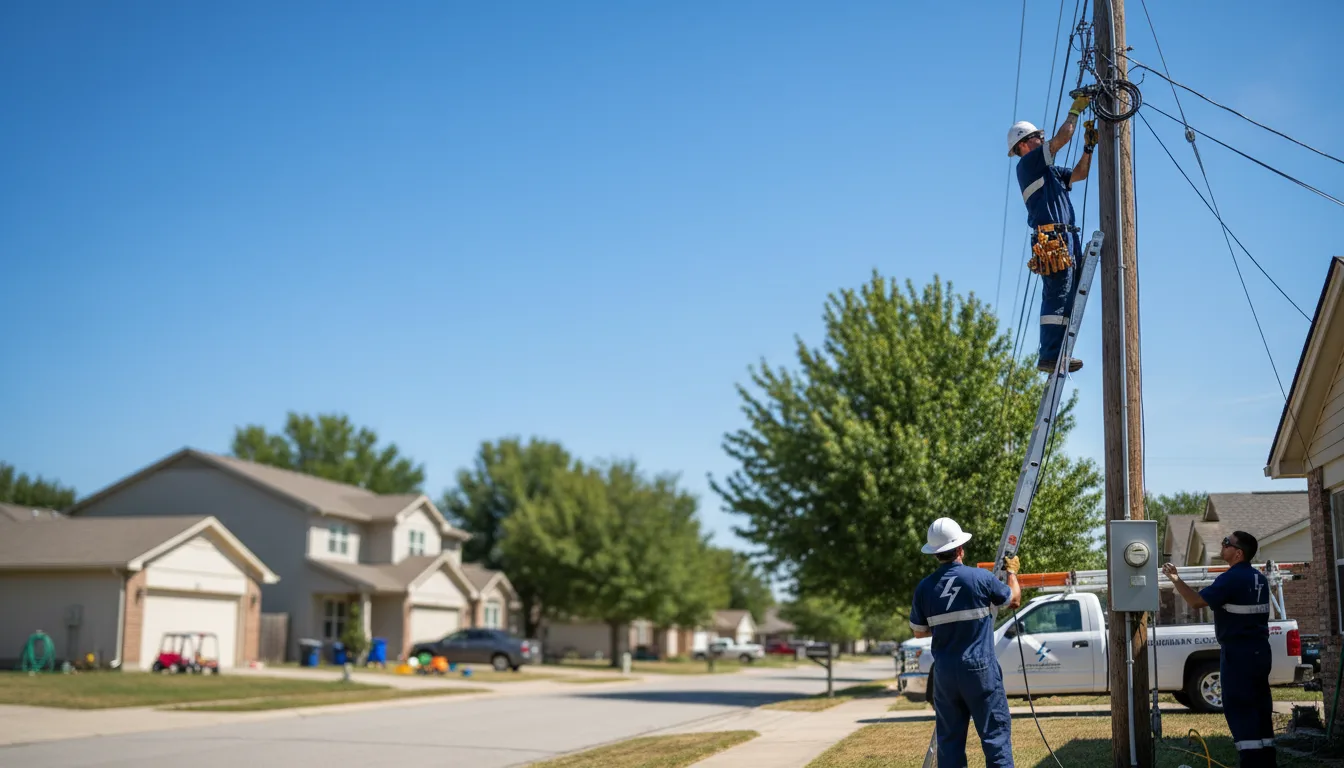 Residential electrician providing installation services in Rushville, NE